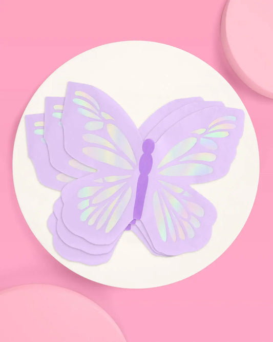 Butterfly Napkins - 25 foil napkins xo, Fetti