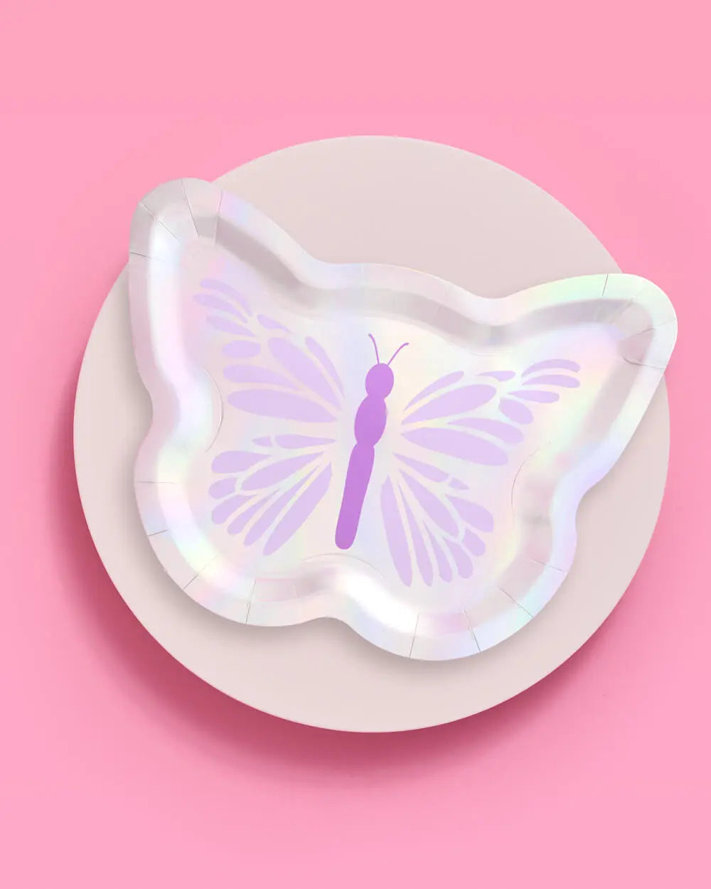Butterfly Plates - 25 foil paper plates xo, Fetti