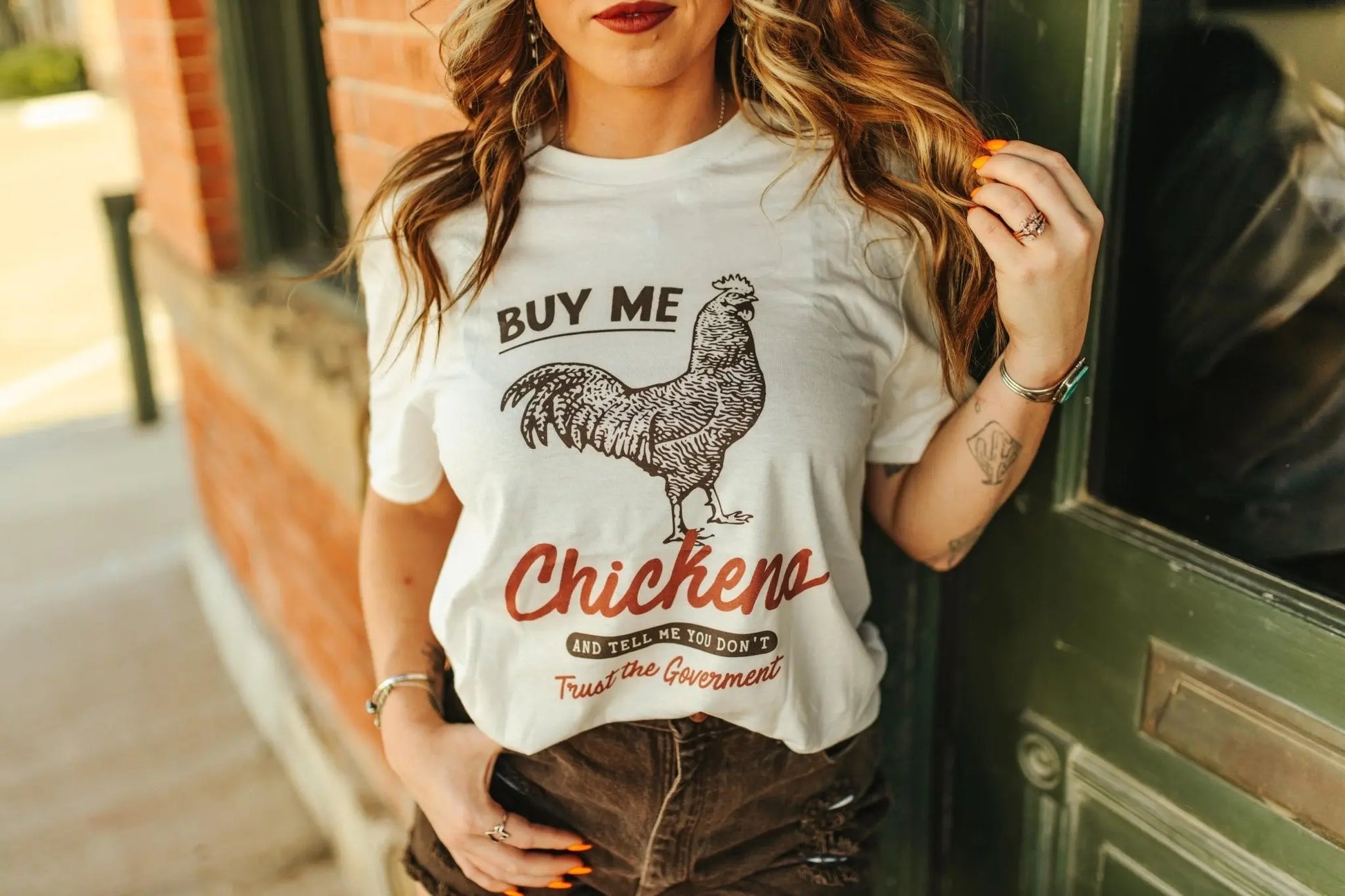 Buy Me Chickens Graphic Tee Wild Junkie