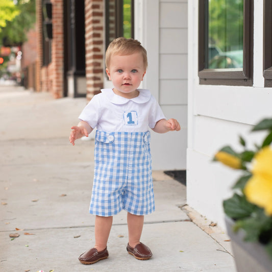 COLLARED FIRST BIRTHDAY JON JON - Latchkey 