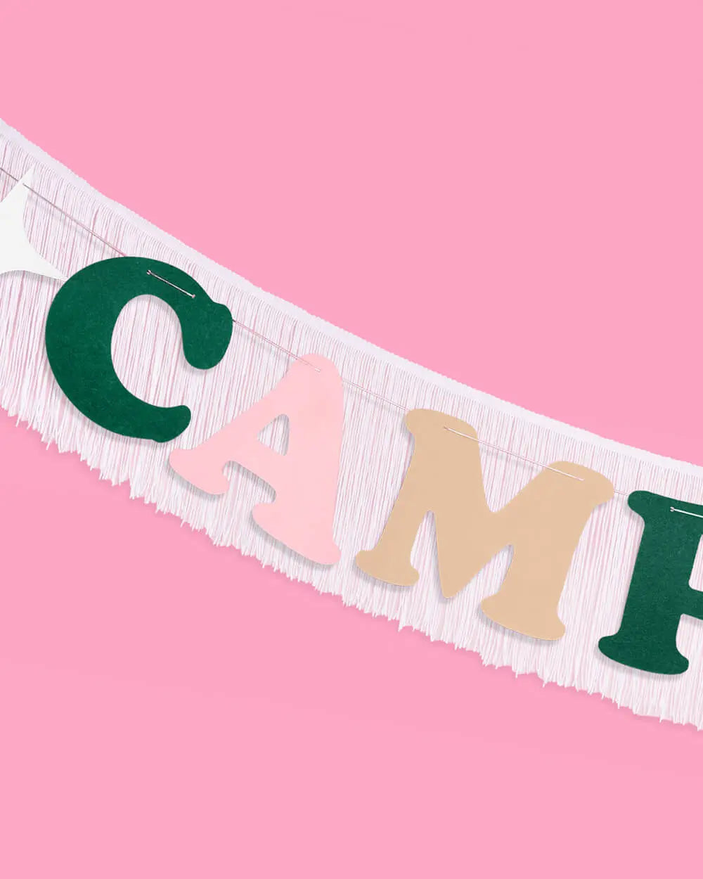 Camp Bride Banner - two piece banner xo, Fetti