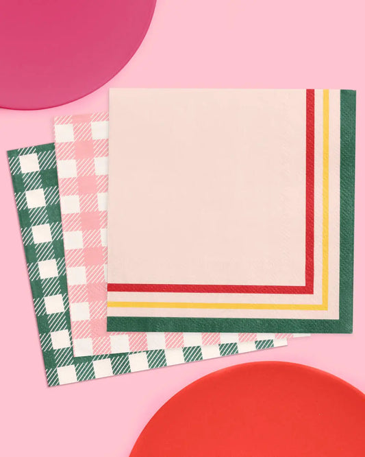 Camp Bride Napkins - 24 paper napkins xo, Fetti