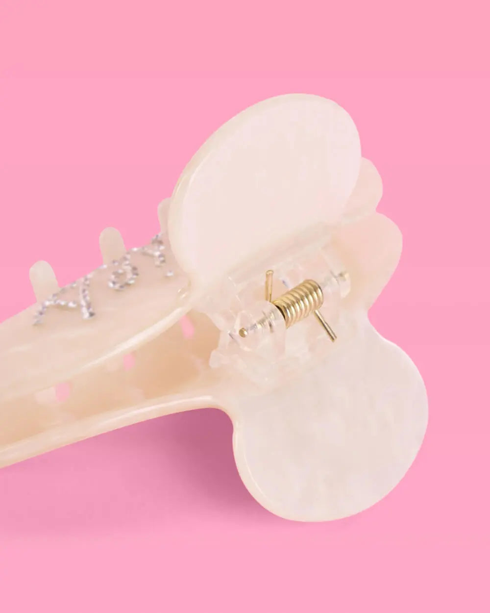 Cancer Claw Clip - rhinestone claw clip xo, Fetti