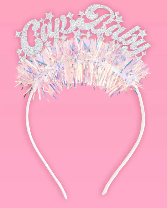 Cap Baby Headband - fringe headband xo, Fetti
