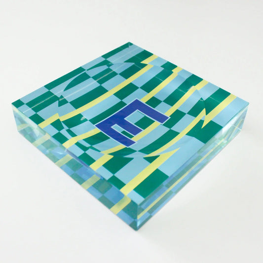 Catchall Tray - Single Initial Maxi Green - New! CB Studio