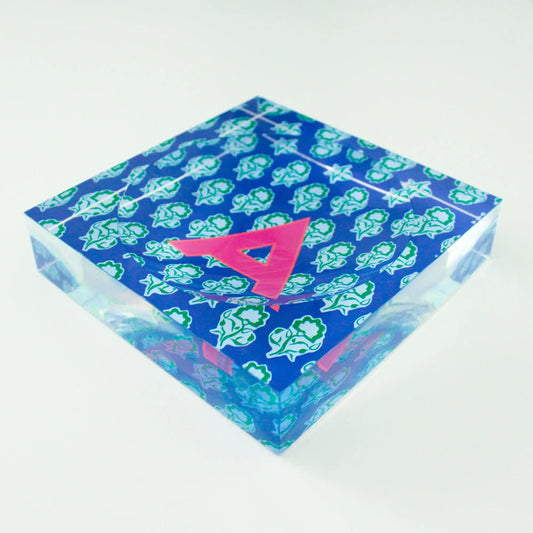 Catchall Tray - Single Initial Maya Blue - New! CB Studio
