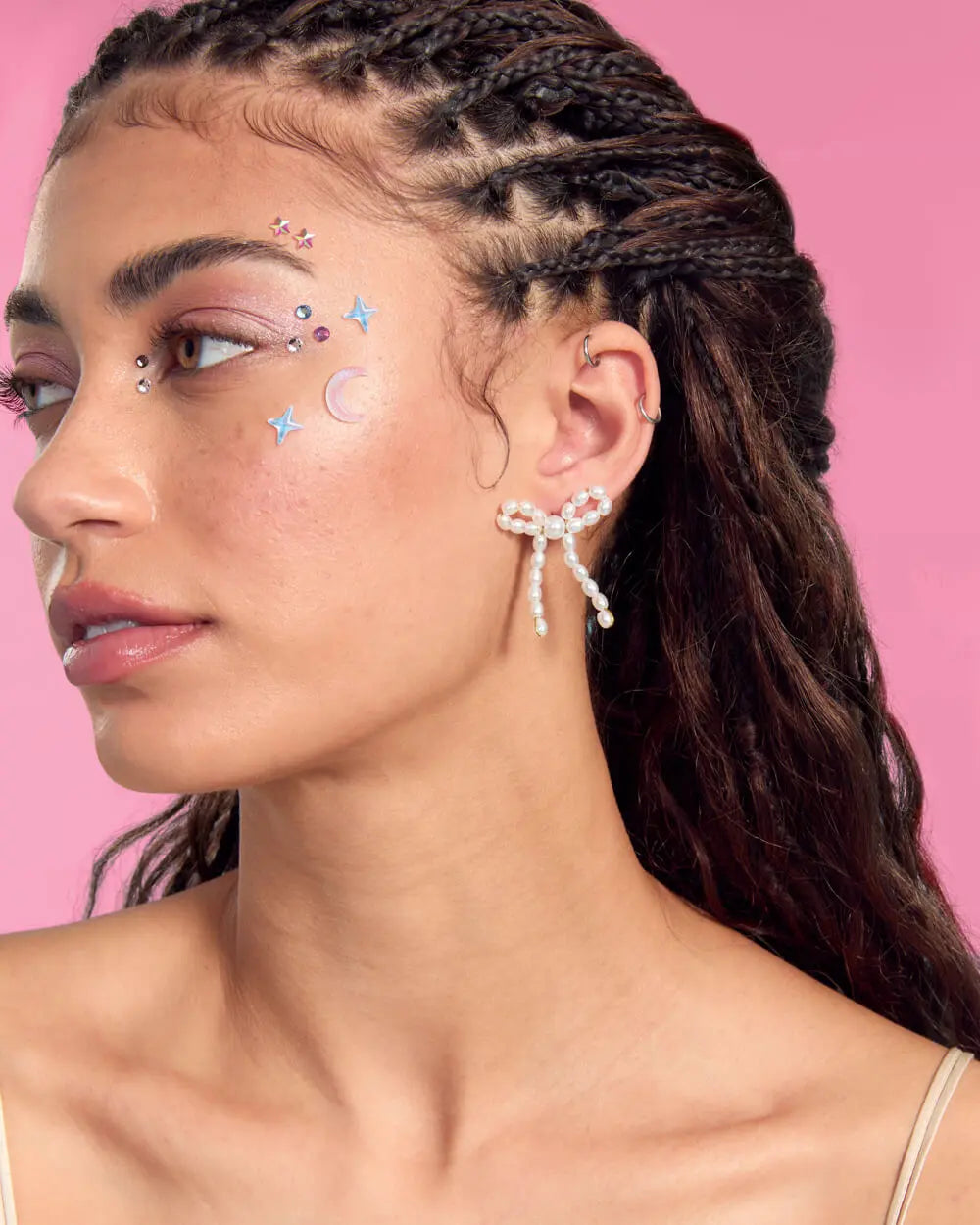 Celestial Gem Set - 110 adhesive face gems xo, Fetti