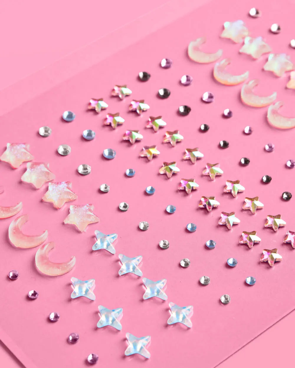 Celestial Gem Set - 110 adhesive face gems xo, Fetti