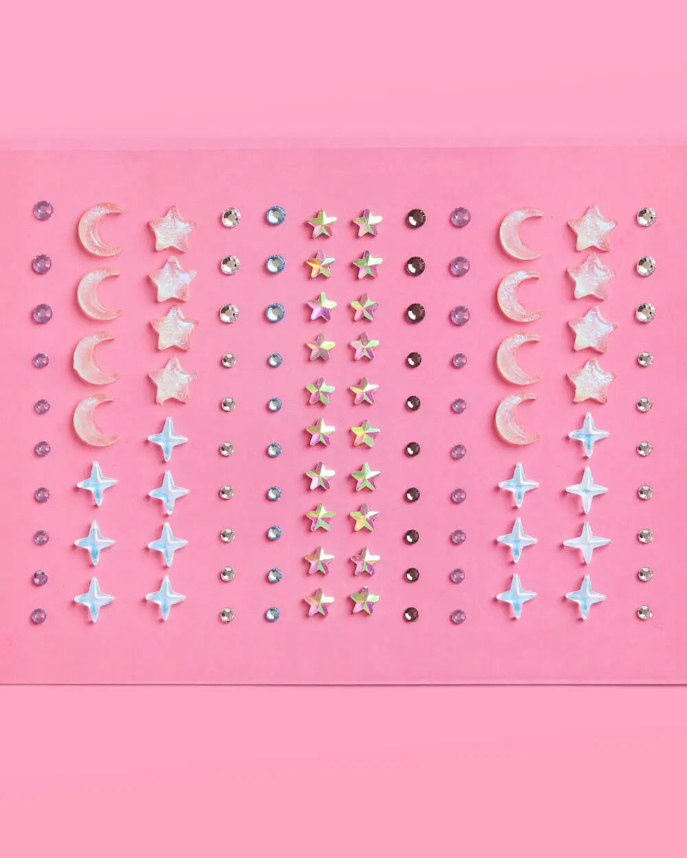 Celestial Gem Set - 110 adhesive face gems xo, Fetti