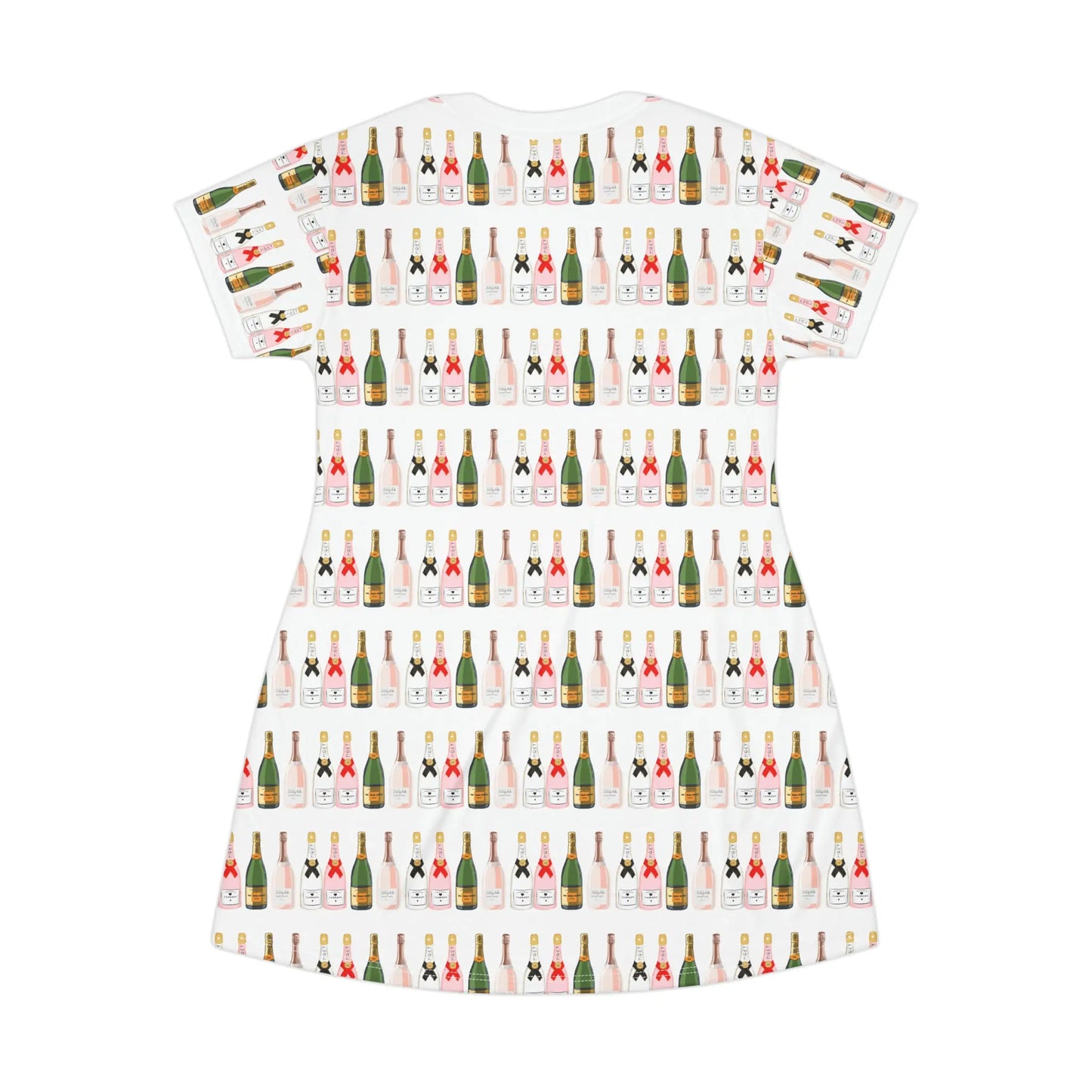 Champagne Dreams - Birthday Girl T-Shirt Dress Printify