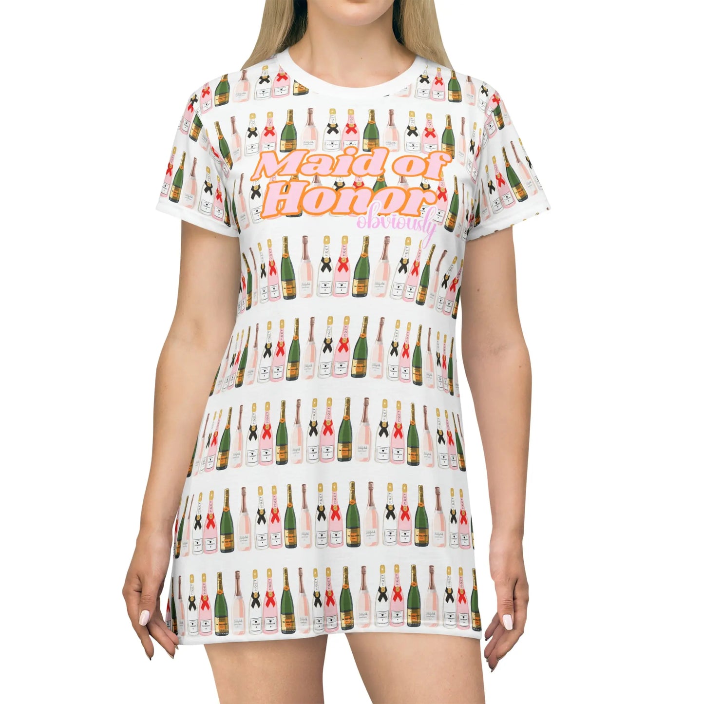 Champagne Dreams Collection - MOH T-Shirt Dress Printify