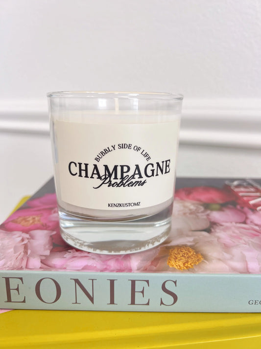 Champagne Problems Candle KenzKustomz