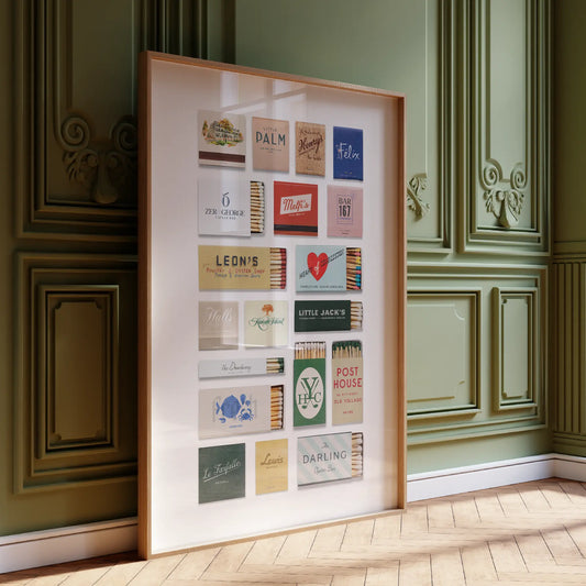 Charleston Collage Poster Match South Shop