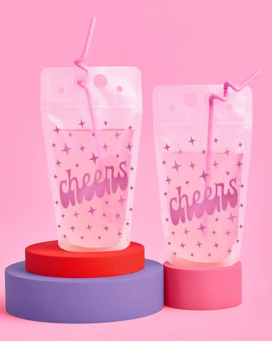 Cheers Sippers - 16 drink pouches xo, Fetti