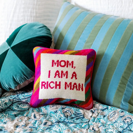 Cher Knows Best Needlepoint Pillow Furbish Studio