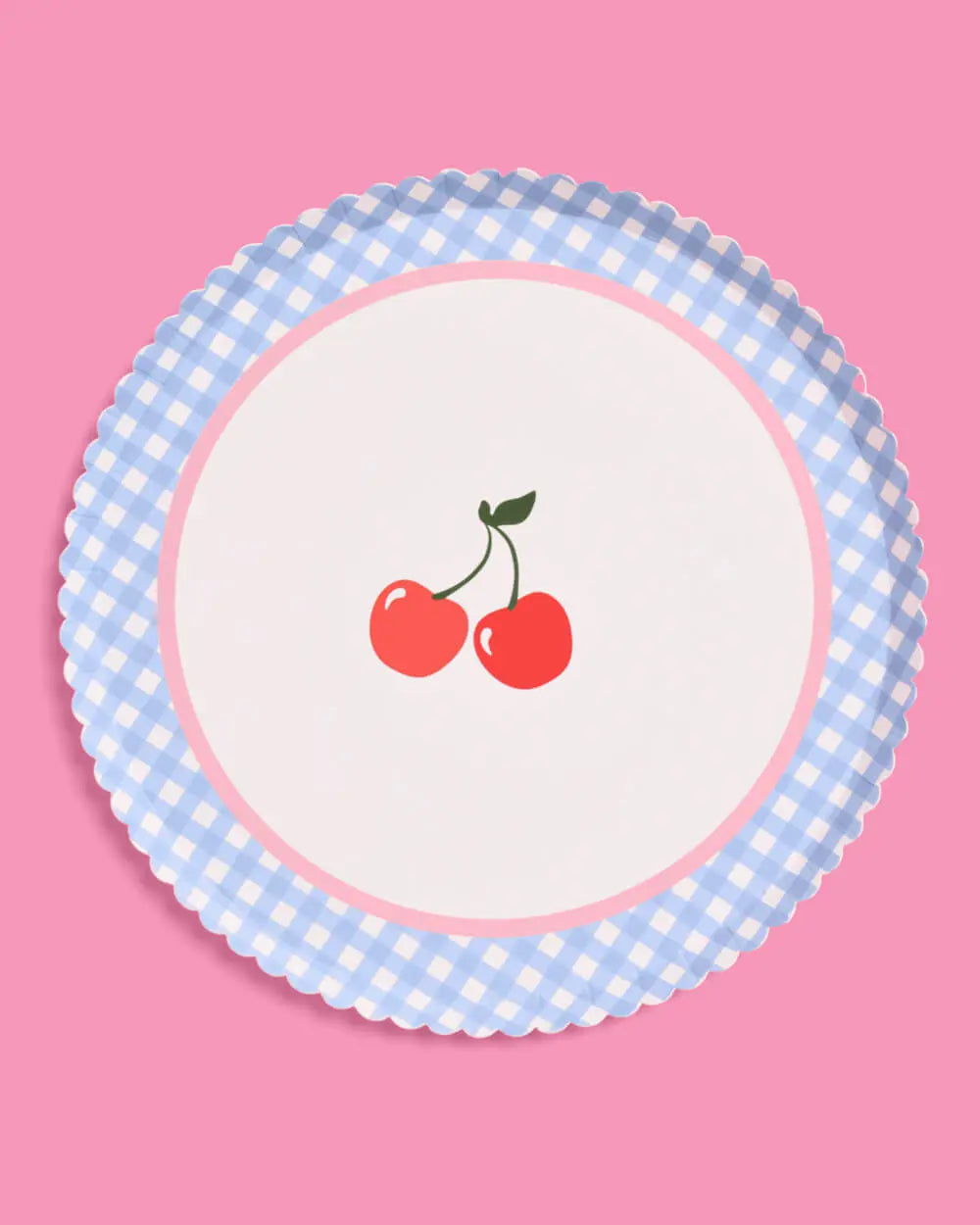 Cherry Plates - 24 paper plates xo, Fetti