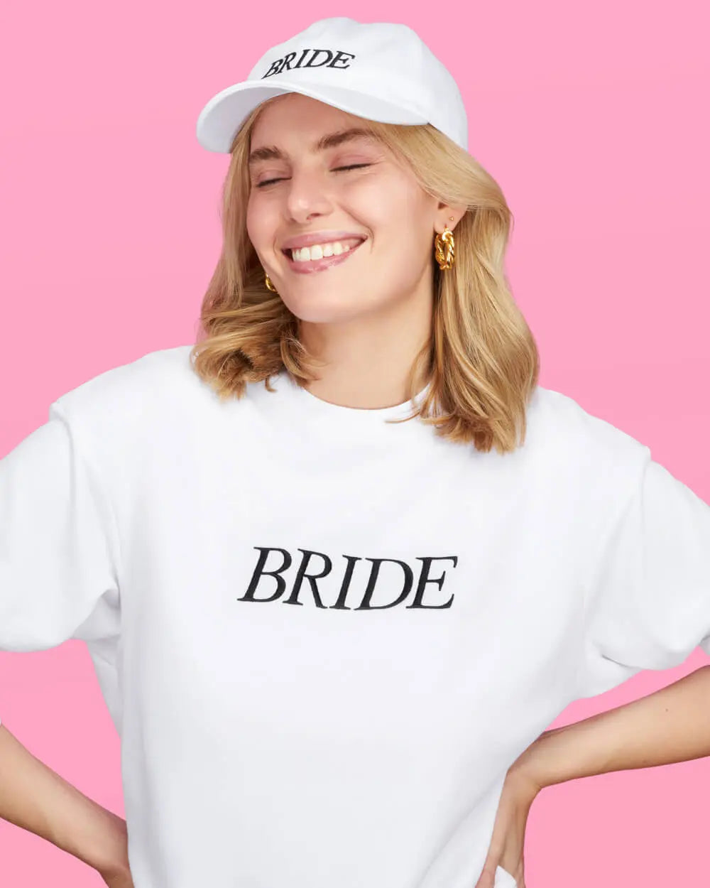 Classic Bride Sweatshirt - white cotton crewneck xo, Fetti