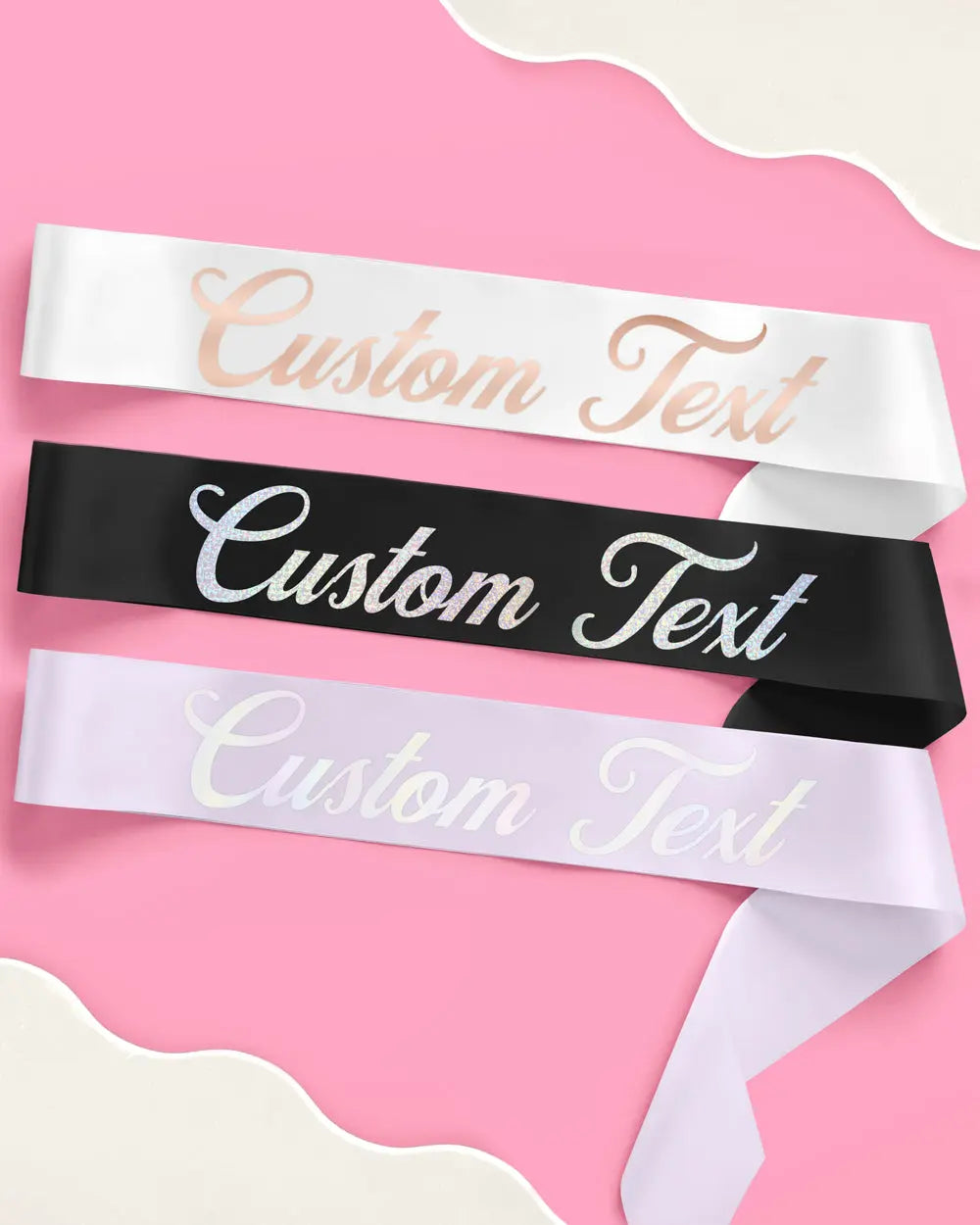 Classic Custom Sash - customizable sash xo, Fetti