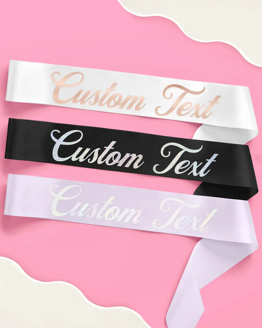 Classic Custom Sash - customizable sash xo, Fetti