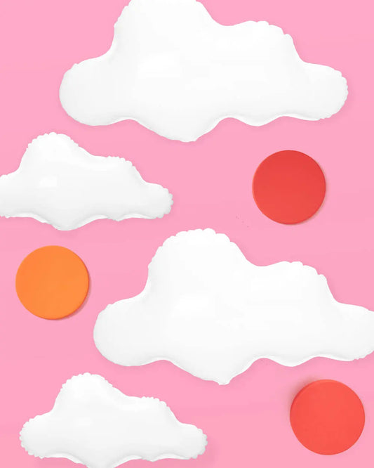 Cloud Nine Balloons - 4 cloud balloons xo, Fetti