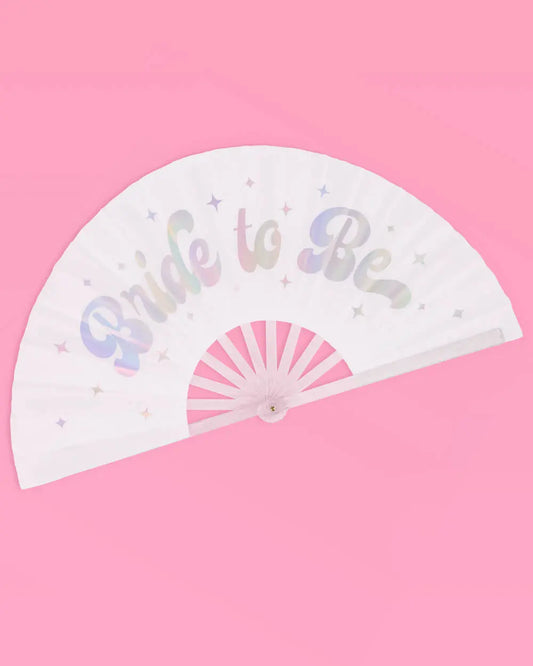 Cloud Nine Fan - iridescent folding fan xo, Fetti
