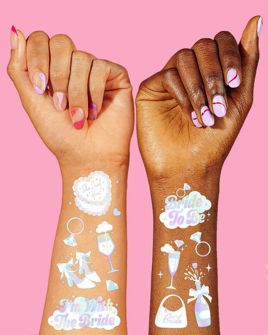 Cloud Nine Tats - 48 foil temporary tattoos xo, Fetti