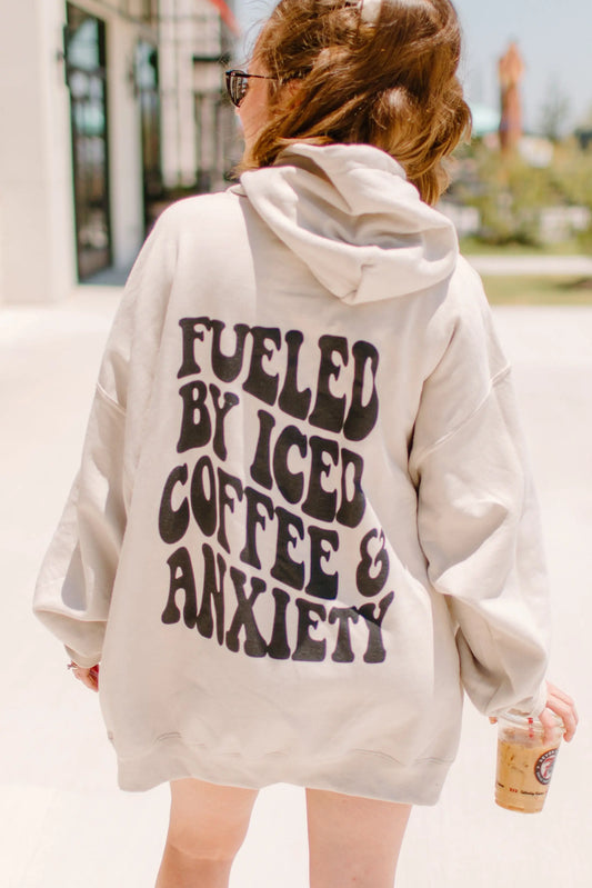 Coffee and Anxiety Graphic Sweatshirt Shop Karma Tees