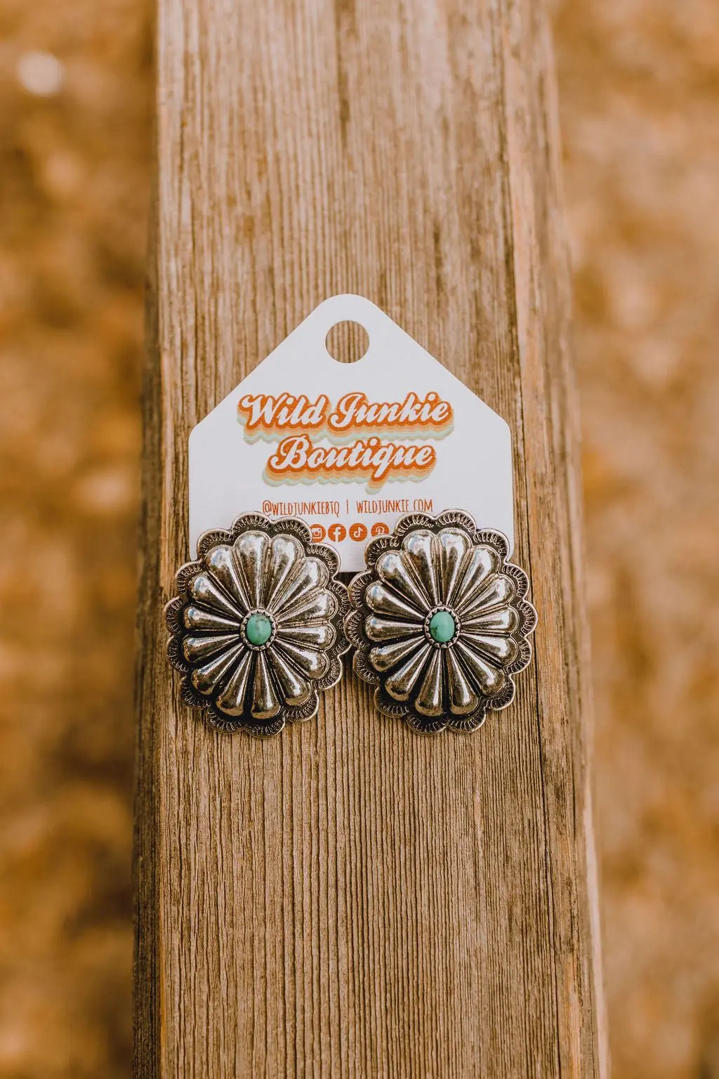 Concho Turquoise Studs Wild Junkie