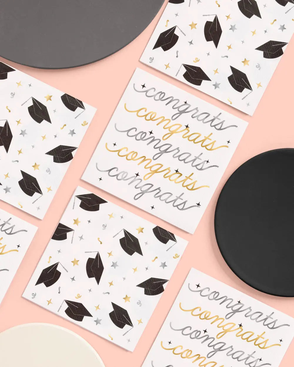 Congrats Grad Napkins - 50 paper napkins xo, Fetti