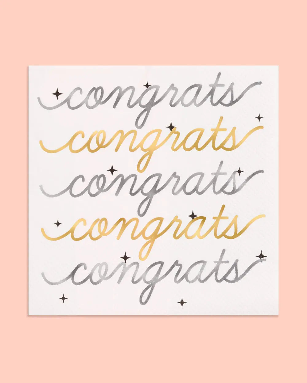 Congrats Grad Napkins - 50 paper napkins xo, Fetti