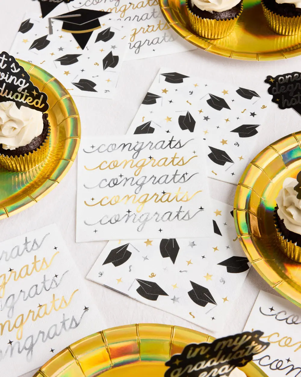 Congrats Grad Napkins - 50 paper napkins xo, Fetti