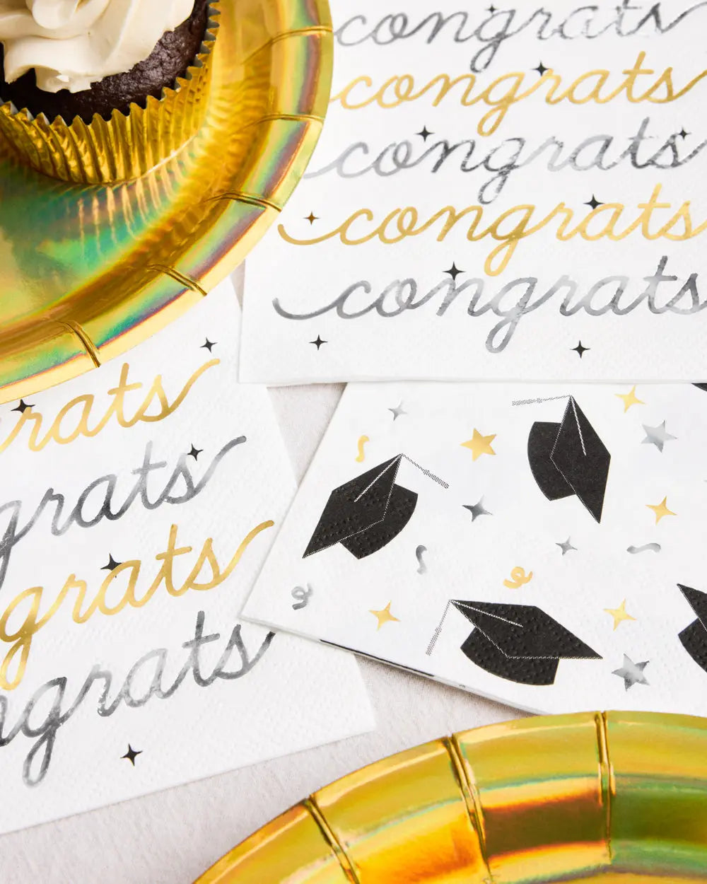 Congrats Grad Napkins - 50 paper napkins xo, Fetti
