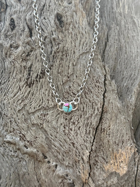 Cotton Candy Stone Pendant Necklace Wild Junkie