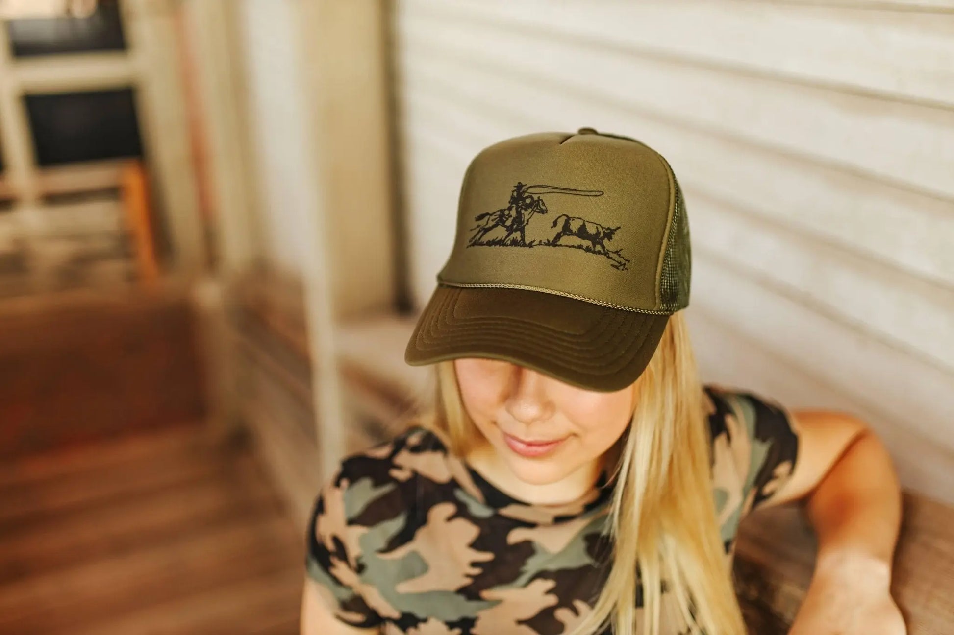 Cowboy Roper Trucker Hat Wild Junkie