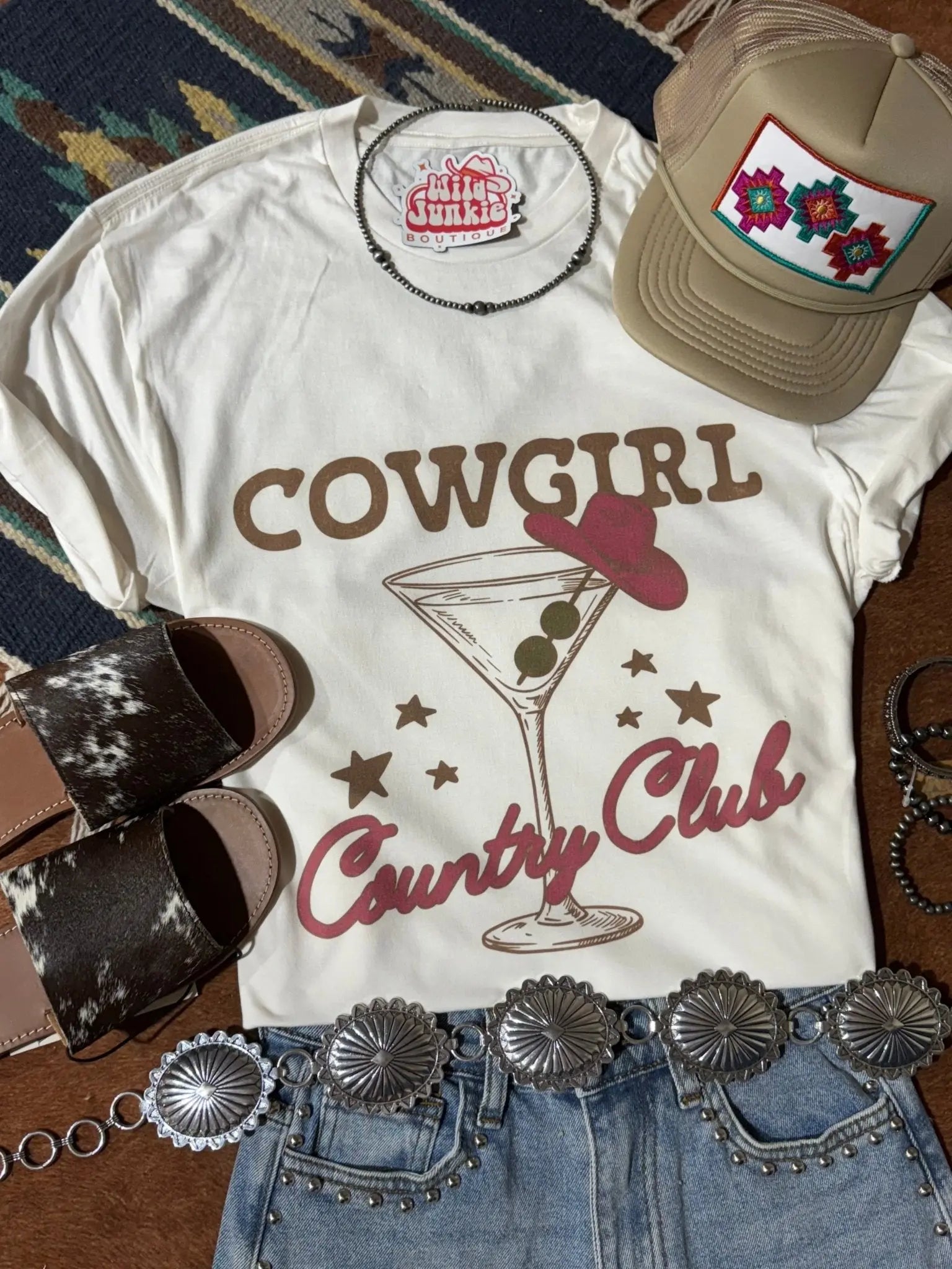 Cowgirl Country Club Graphic Tee Wild Junkie