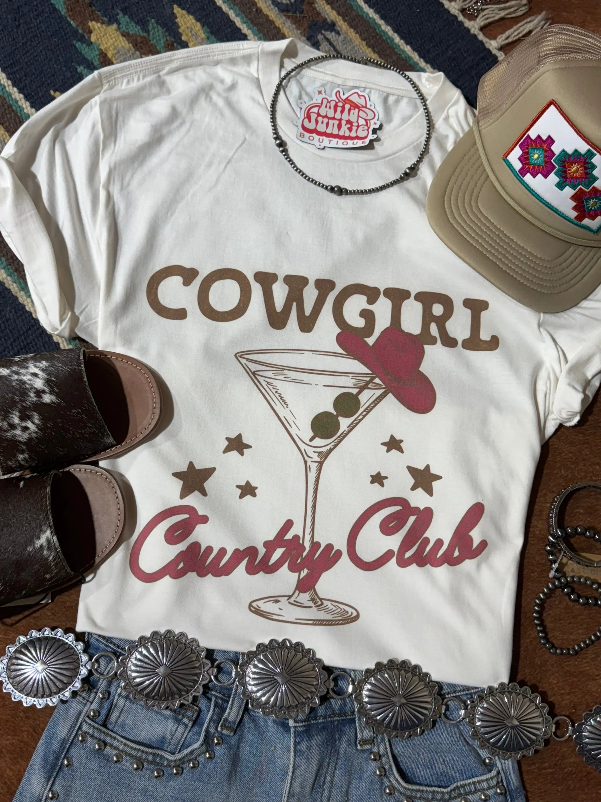 Cowgirl Country Club Graphic Tee Wild Junkie