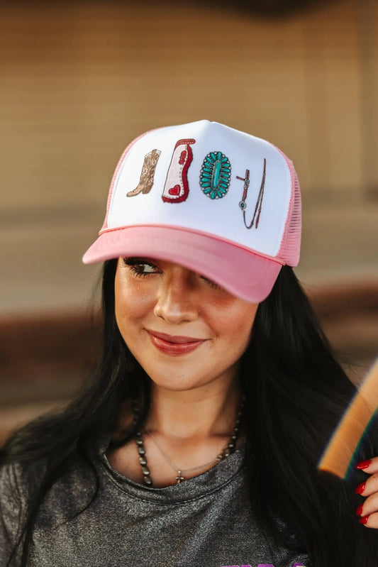 Cowgirl Things Trucker Hat Wild Junkie
