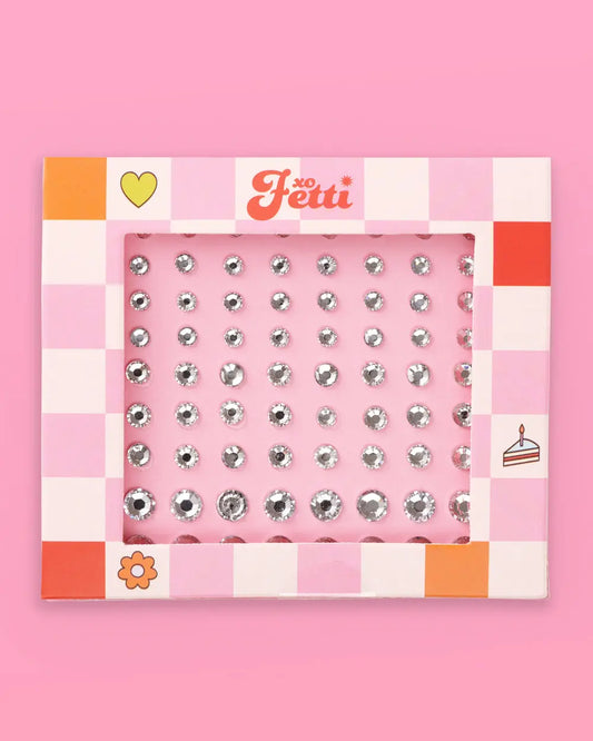 Diamond Gem Set - pre-glued eye applique xo, Fetti