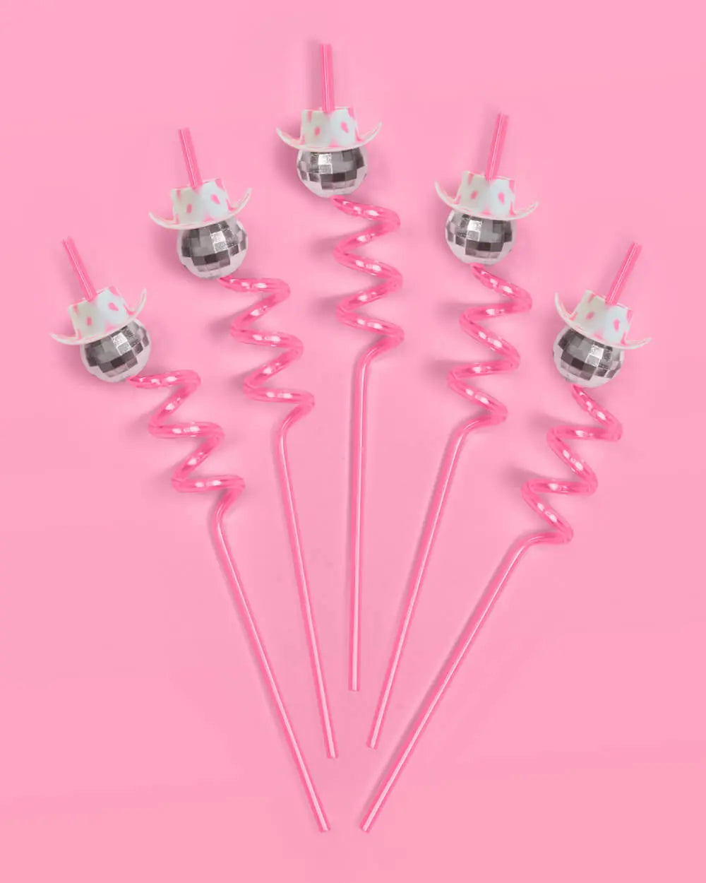 Disco Cowgirl Straws - 12 reusable straws xo, Fetti