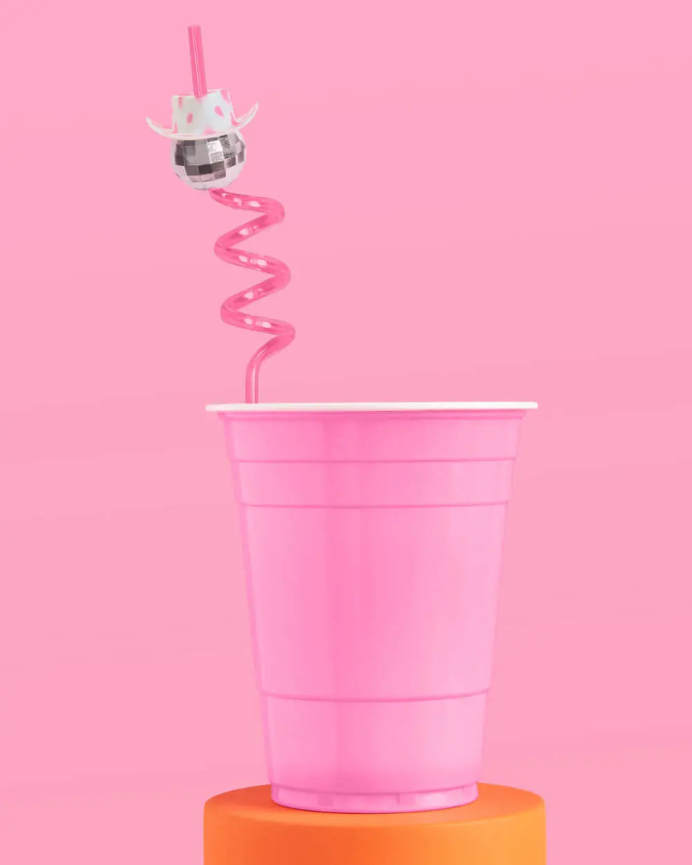 Disco Cowgirl Straws - 12 reusable straws xo, Fetti