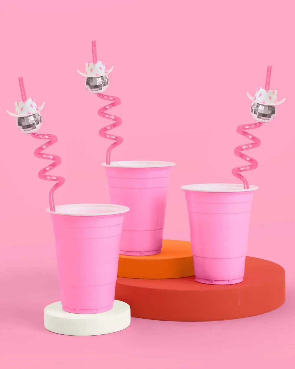 Disco Cowgirl Straws - 12 reusable straws xo, Fetti