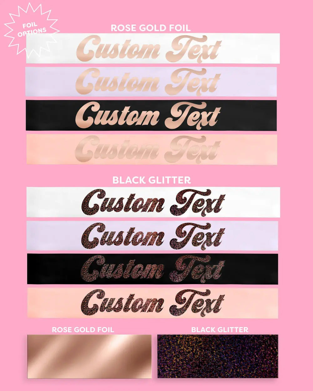 Disco Custom Sash - customizable sash xo, Fetti