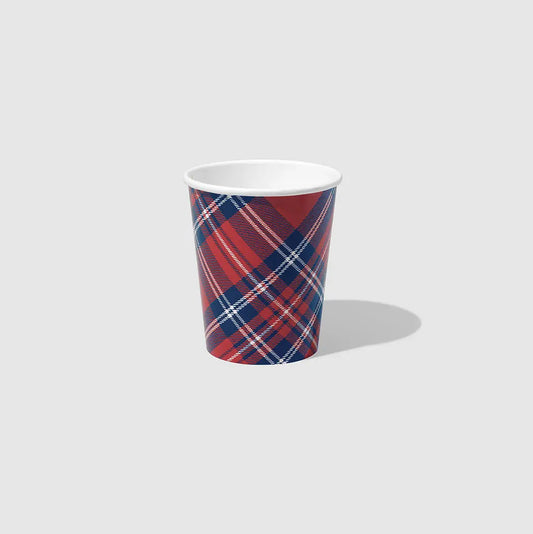 Draper James x Coterie Plaid Cups (10 per pack) Coterie