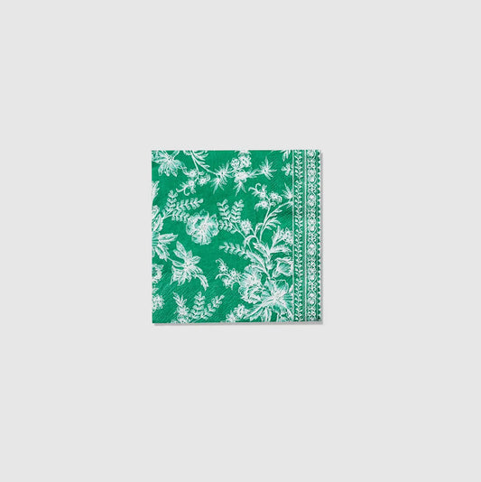 Emerald Toile Cocktail Napkins (25 per pack) Coterie