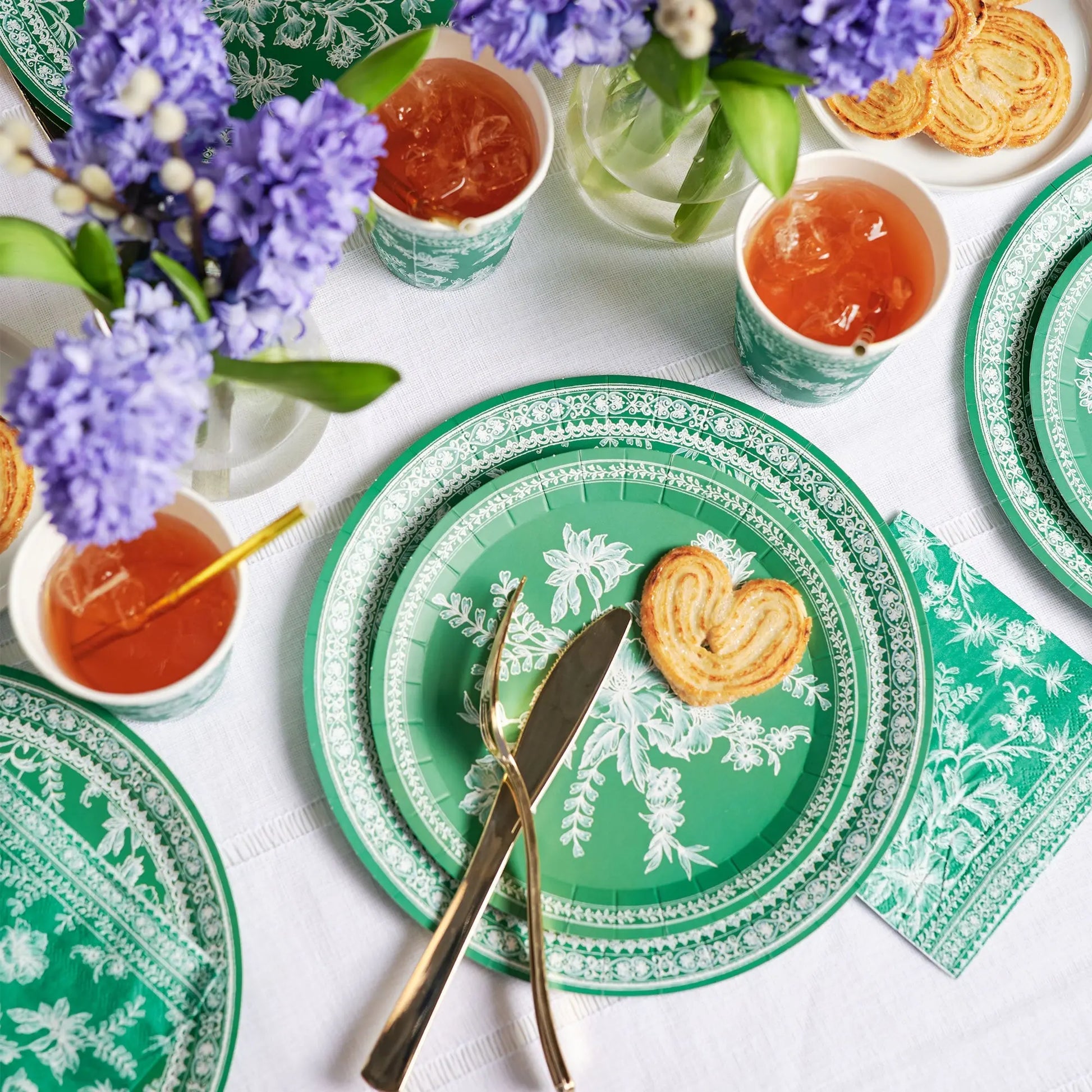 Emerald Toile Cocktail Napkins (25 per pack) Coterie