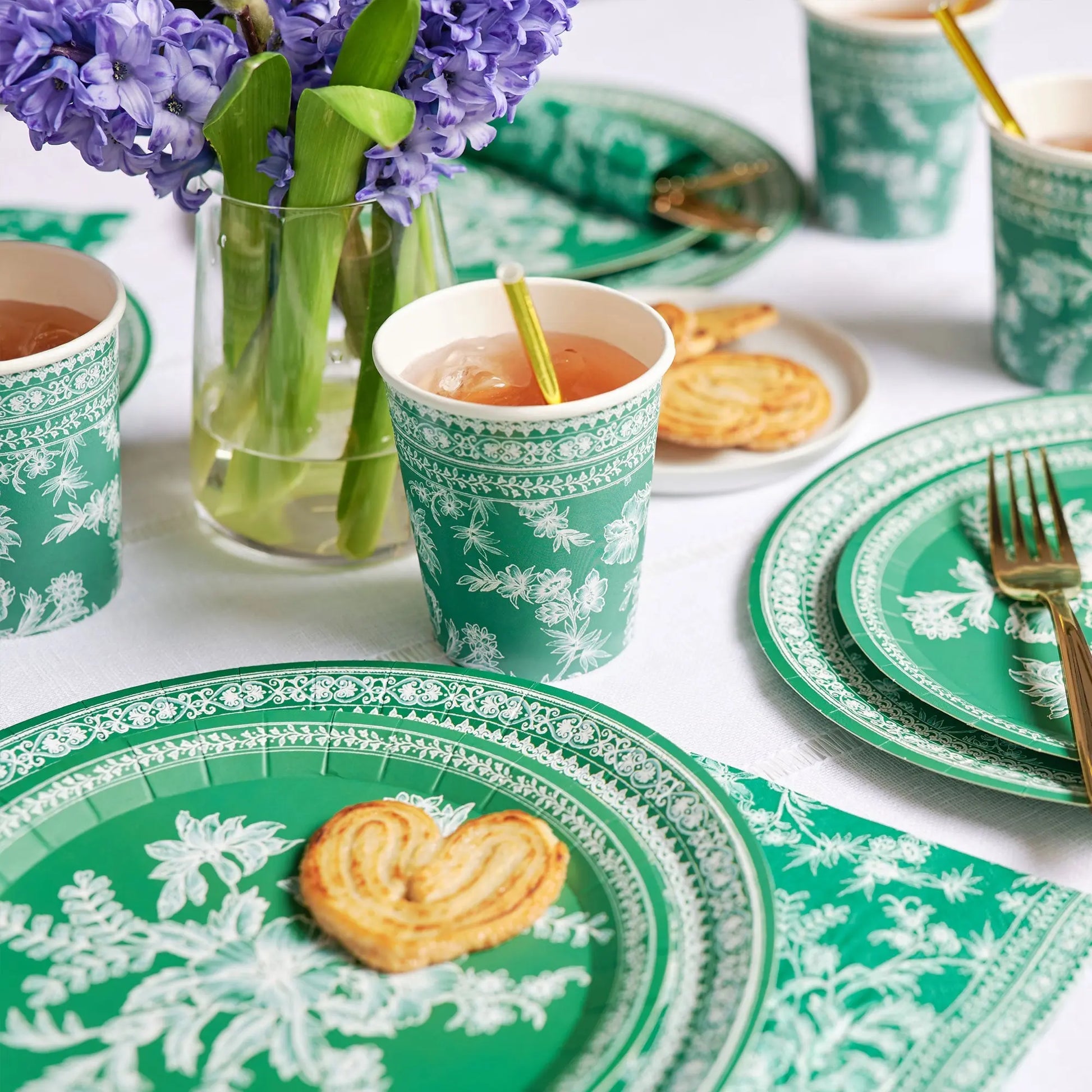 Emerald Toile Cocktail Napkins (25 per pack) Coterie