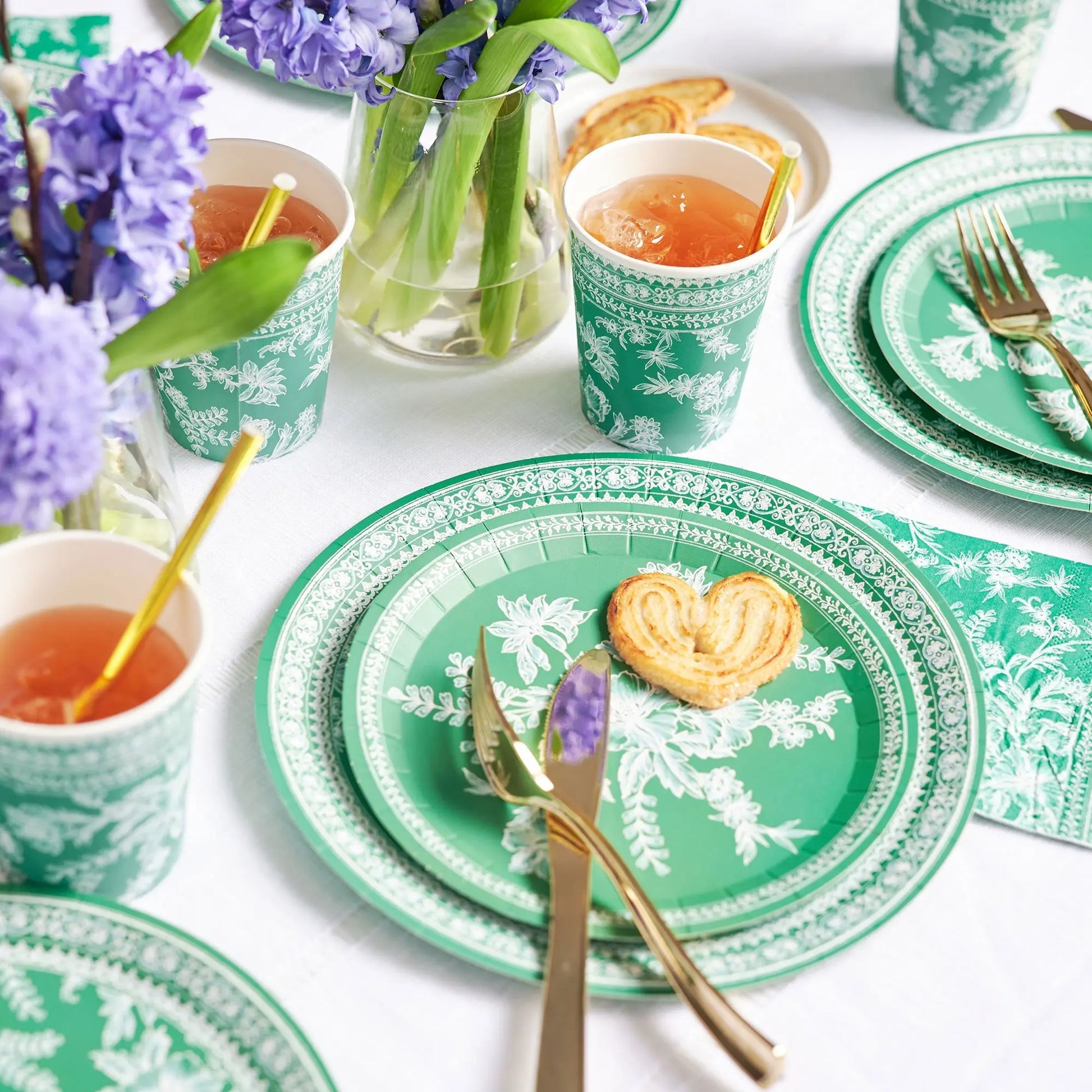 Emerald Toile Cups (10 per pack) Coterie