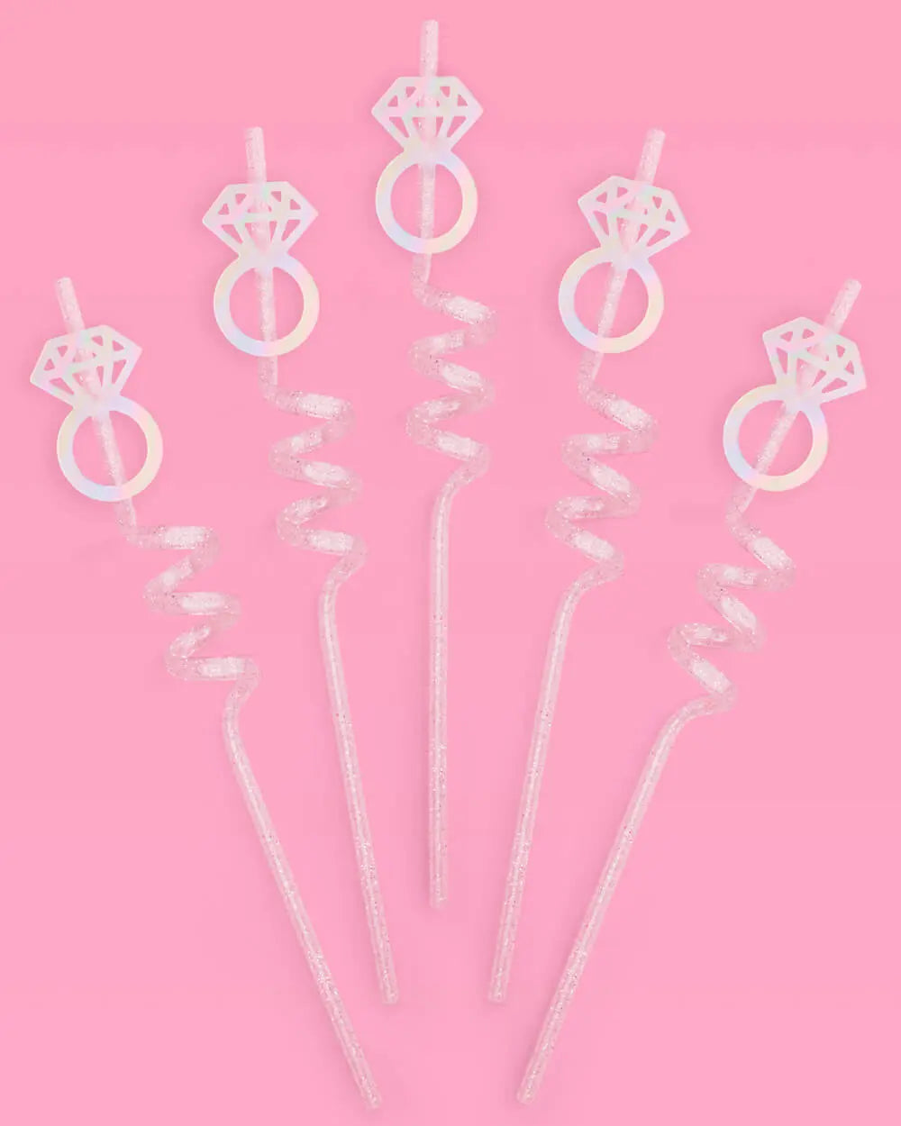 Engaged Era Straws - 12 reusable straws xo, Fetti