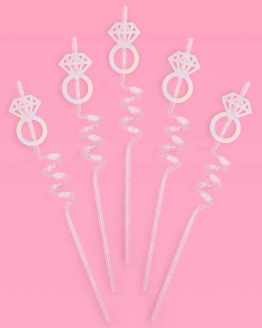 Engaged Era Straws - 12 reusable straws xo, Fetti