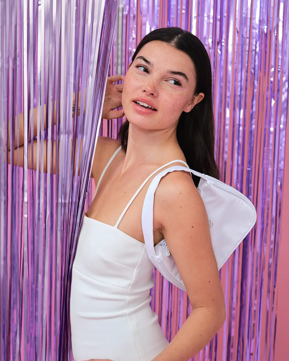 Euphoria Curtain - purple foil curtain xo, Fetti